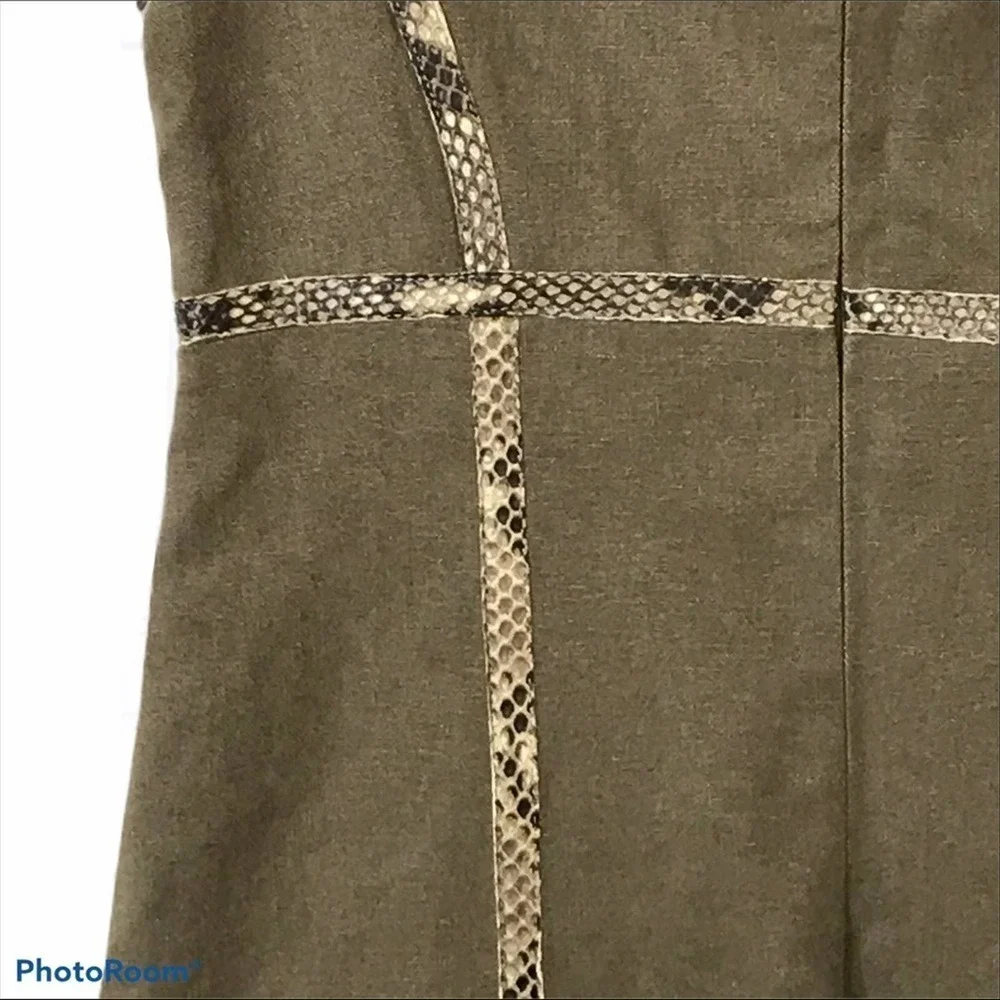 Michael Kors 100% hemp python trim dress